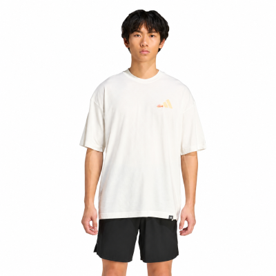 adidas Mens GFX Tee Joy Q3 T-Shirt – White